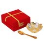Silver Aluminium Bowl with Spoon