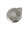 Silver Aluminium Diya With Plate