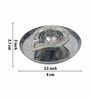 Silver Aluminium Diya With Plate
