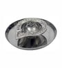 Silver Aluminium Diya With Plate