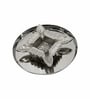 Silver Aluminium Diya With Plate