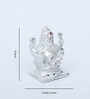 Silver Plated Aluminium Ganesha Idol