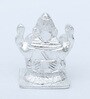 Silver Plated Aluminium Ganesha Idol