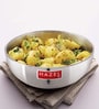 Oz 5 Ltrs Induction Friendly Silver Aluminium Kadhai