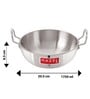 Maurice 1.7 Ltrs Silver Aluminium Kadhai