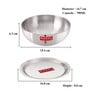 Umbra 700ml Induction Friendly Silver Aluminium Kadhai with Lid
