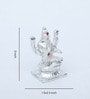 Silver Aluminium Lakshmi Idol