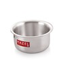 Arabesque 2 Ltrs Induction Friendly Silver Aluminium Cooking Pot
