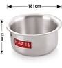 Lucca Induction Friendly Silver Aluminium (Set of 2) Cooking Pot