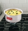 Lucca 1 Ltr Induction Friendly Silver Aluminium Cooking Pot