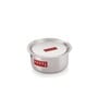 Lucca 1 Ltr Induction Friendly Silver Aluminium Cooking Pot