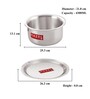 Kurt 4.3 Ltrs Induction Friendly Silver Aluminium Cooking Pot