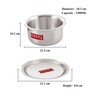 Guardian 2.3 Ltrs Induction Friendly Silver Aluminium Cooking Pot with Lid