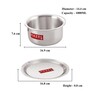 Lucca 1 Ltr Induction Friendly Silver Aluminium Cooking Pot