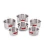 Evensong Induction Friendly Silver Aluminium (Set of 6) Cooking Pot
