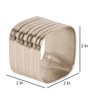 Silver Square Napking RIng Set of 6