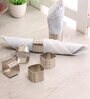 Silver Square Napking RIng Set of 6