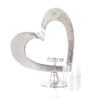 Decorative Heart Silver Aluminium Candle Holder
