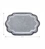Silver Anti Skid Polyester Bathmat (45x65 cm)