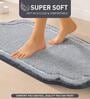 Silver Anti Skid Polyester Bathmat (45x65 cm)