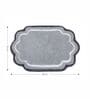Silver Anti Skid Polyester Bathmat (55x85 cm)