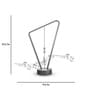 Charlotte Silver Plastic LED Lamps