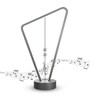 Charlotte Silver Plastic LED Lamps