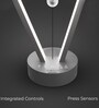 Charlotte Silver Plastic LED Lamps