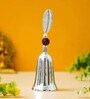 Silver Bell with Decorative Rudraksh Feather Handle