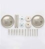 Silver Black 4 Pc Iron Tie Back Hook Set