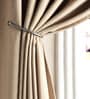 Silver Black 6 Pc Iron Tie Back Hook Set