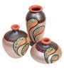 Silver Bloom (Set Of 3) Silver Terracotta Floor Vase