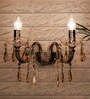 Brass Candle Wall Light (Silver)
