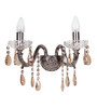 Brass Candle Wall Light (Silver)