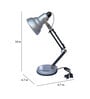 Royal Silver Adjustable Study Lamp With Aluminium Base