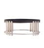 Classic Silver and Black Metal Cake Stand