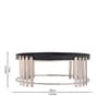 Classic Silver and Black Metal Cake Stand