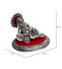 Silver Combo of Lord Ganesha Idol And Incense Stick Holder