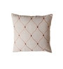 Silver Cotton Geometric 16x16 inches Cushion Cover 