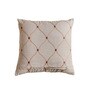 Silver Cotton Geometric 16x16 inches Cushion Cover 