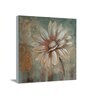 Silver Daisy Floral Embossed Original On Canvas Painting