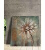 Silver Daisy Floral Embossed Original On Canvas Painting