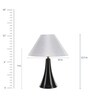 Silver Fabric Designer Table Lamp