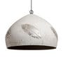 Silver Feather Cement Single Hanging Light
