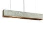 Silver Feather Cement Single Hanging Light