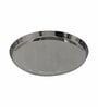 Silver Finish Modern Steel Pooja Thali