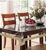Silver Florals 1 Pc PVC 4 Seater Embellished Dining Table Cover
