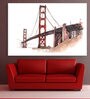 Bridge In Silver Canvas Framed Art Print (33 x 21 Inches)