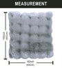 Silver Fur Super Soft 16x16 Cushion Cover Silver Fur Super Soft 16x16 Cushion Cover