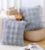 Silver Fur Super Soft 16x16 Cushion Cover Silver Fur Super Soft 16x16 Cushion Cover
